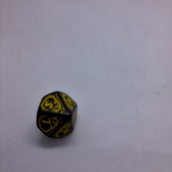 Dragons RPG Dice Set Black And Yellow Role-Playing Game D&D Magic‎ Counter MTG - Picture 6 of 8